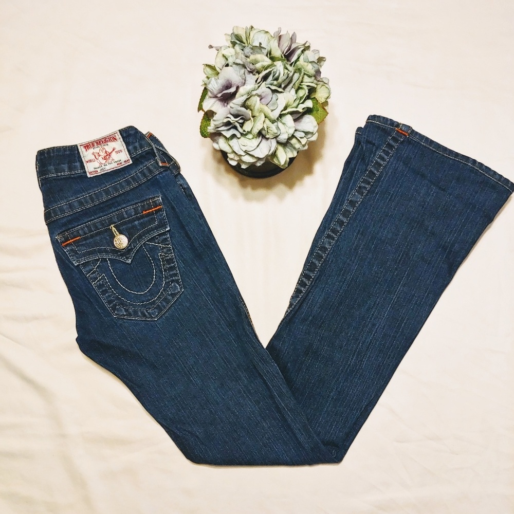 True Religion Blue Flare & Wide Leg Jeans